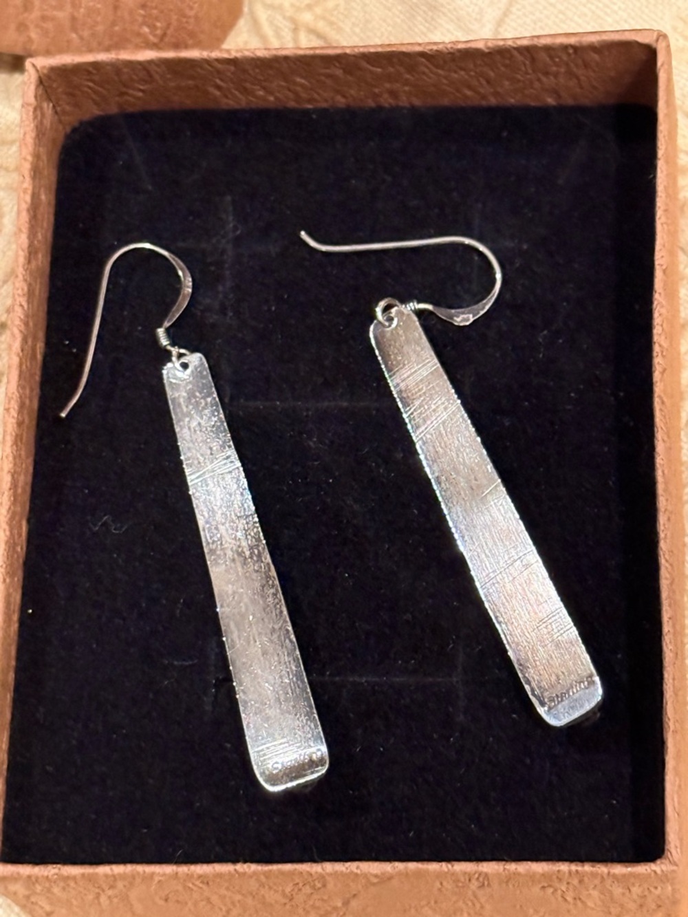 Sterling Silver & Turquoise Earrings - Picture 4 of 4